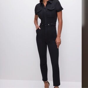 Good American Women's Black Jumpsuit size XL
